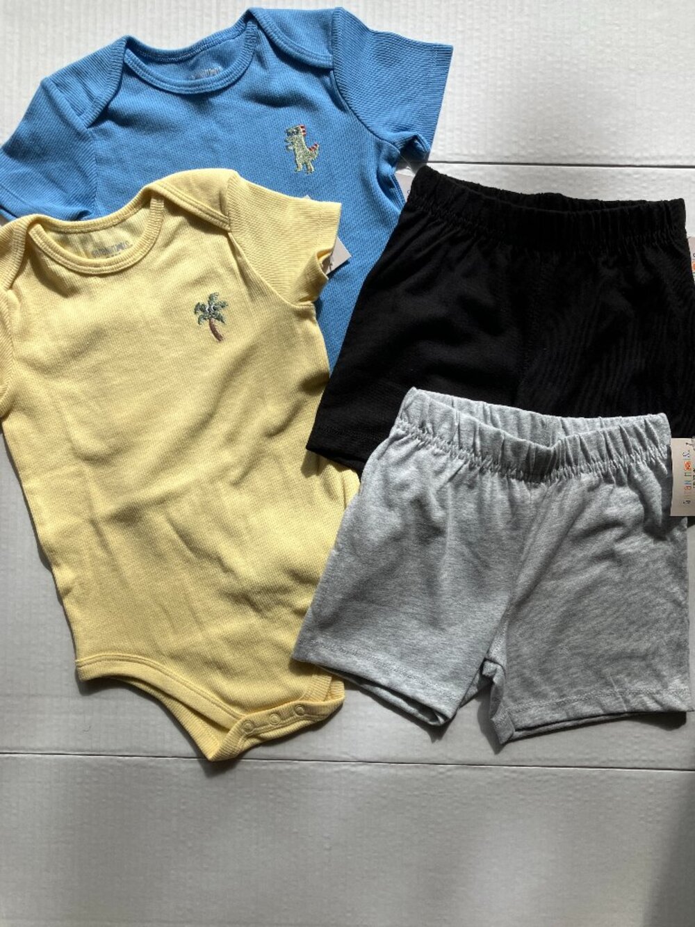 24 month Garanimals Dinosaur & Palm Tree Bodysuits & Shorts Bundle